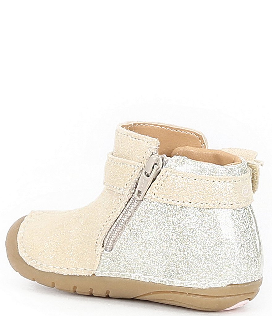 Stride Rite Girls' Genevieve Soft Motion Bow Detail Booties (Infant)