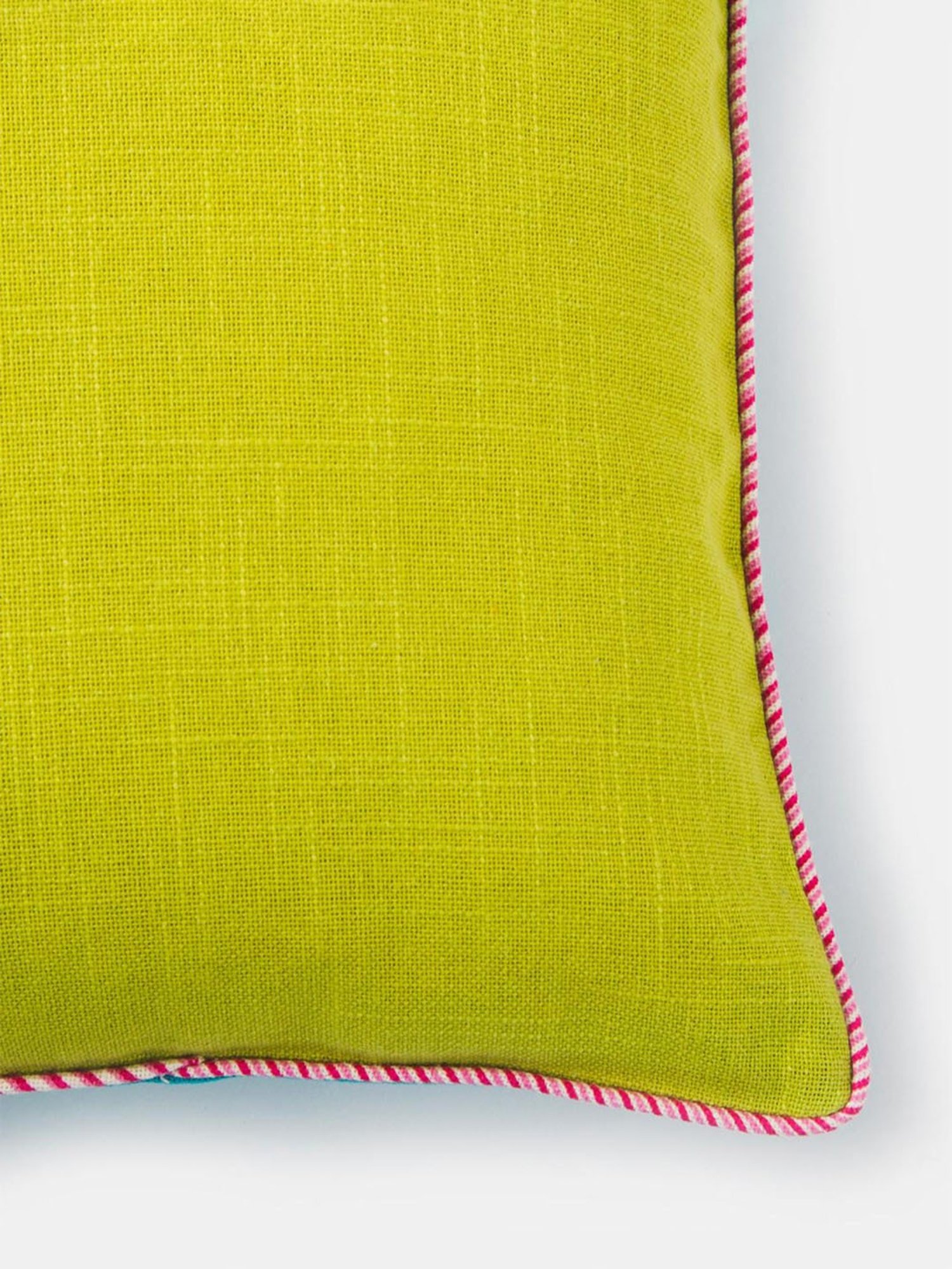 Fabindia Green Cotton 48 TC 230 GSM Rasika Cushion Cover