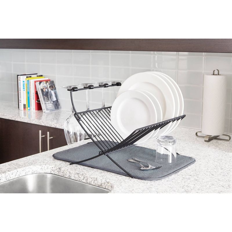 Steel Xdry Dish Drying Rack Gray - Umbra