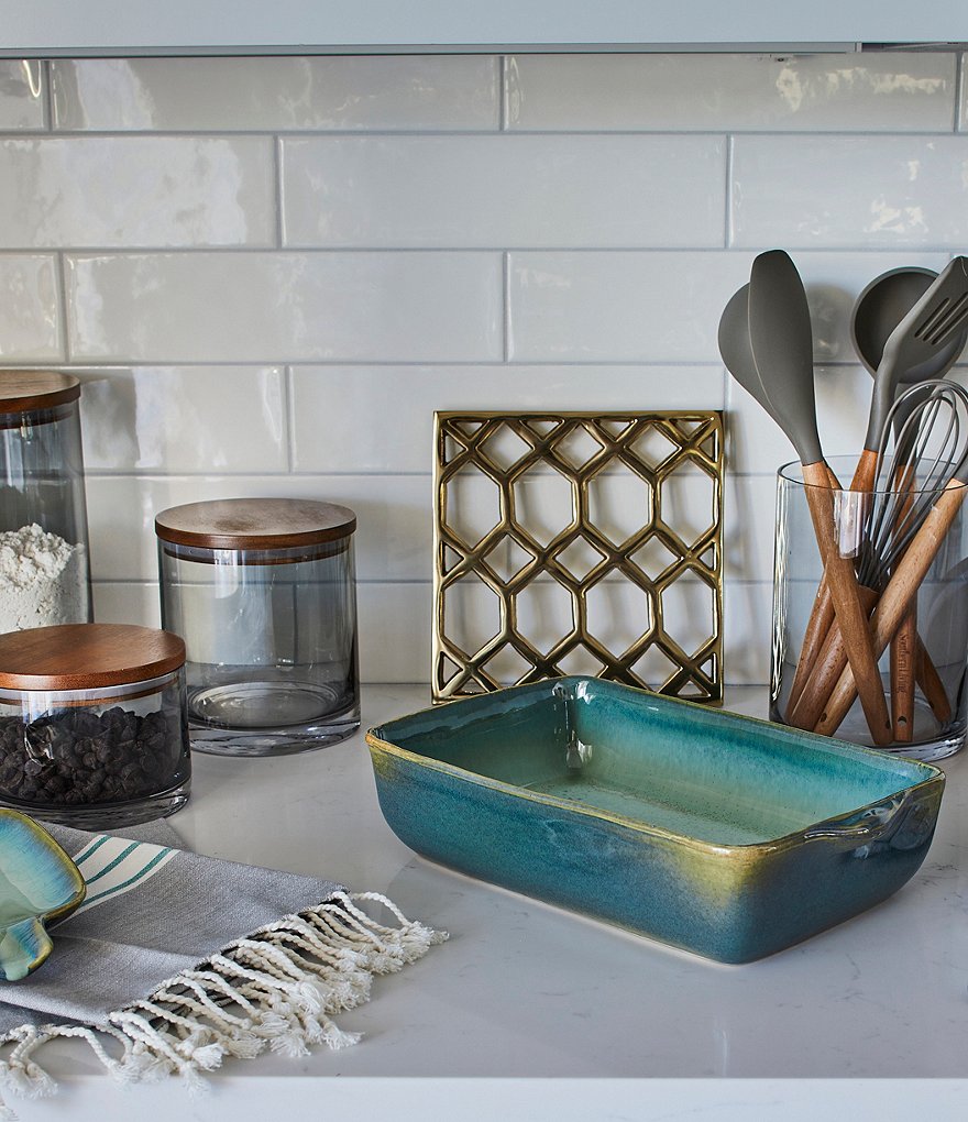 Southern Living Gold Square Geo Trivet