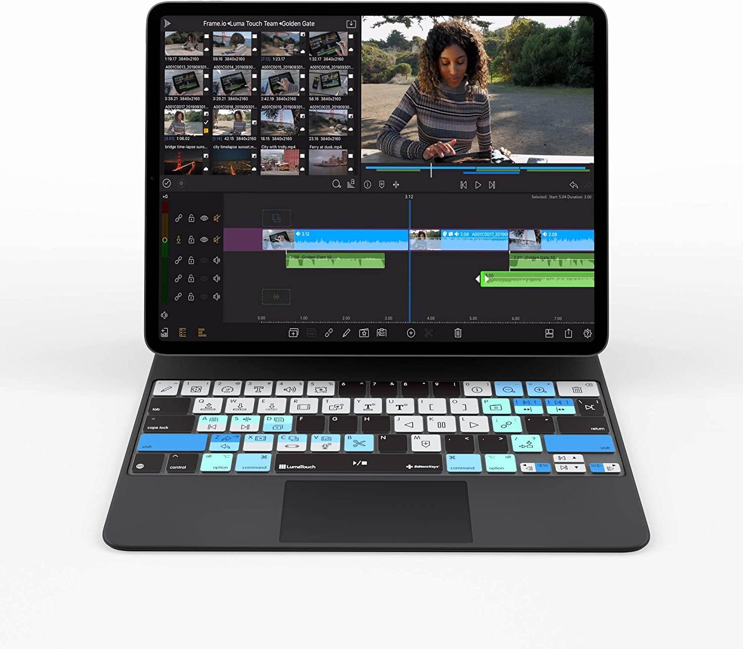 LumaFusion Keyboard Cover for iPad Pro 12" Magic Keyboard Cover | US Version | Does not fit Smart Keyboard