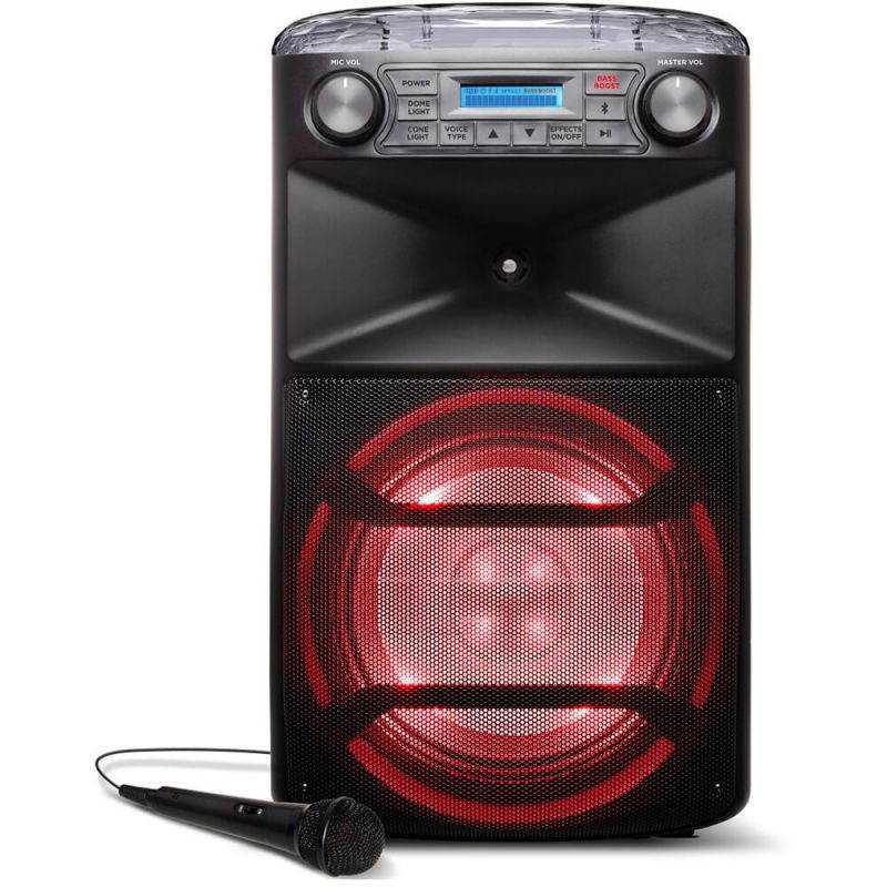 ion ipa107 block party ultra 120w karaoke pa with voice effects