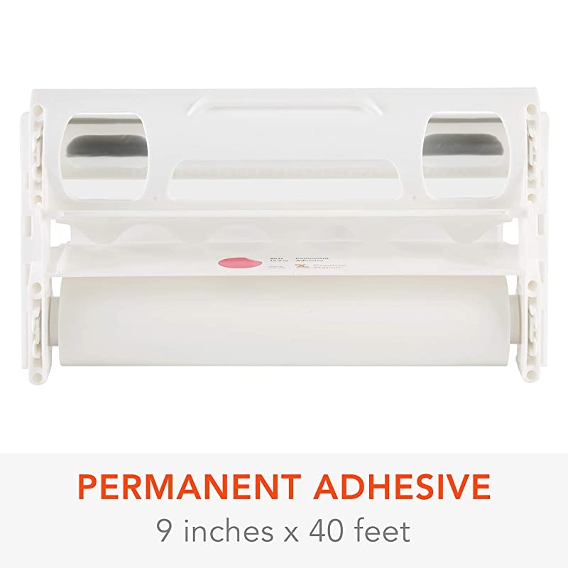 Creative Station Home Refill, 9&rdquo; x 40', Permanent Adhesive Refill Cartridge for Label Maker, Laminator Machine, Scrapbooking Supplies, Home Office & Home School Craft Supplies (AT905-40)