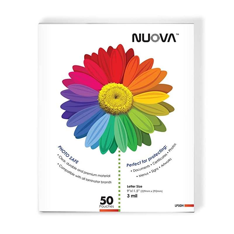 LP50H Thermal Laminating Pouches 9 x 115 Inches Letter Size 50Sheets 3mil