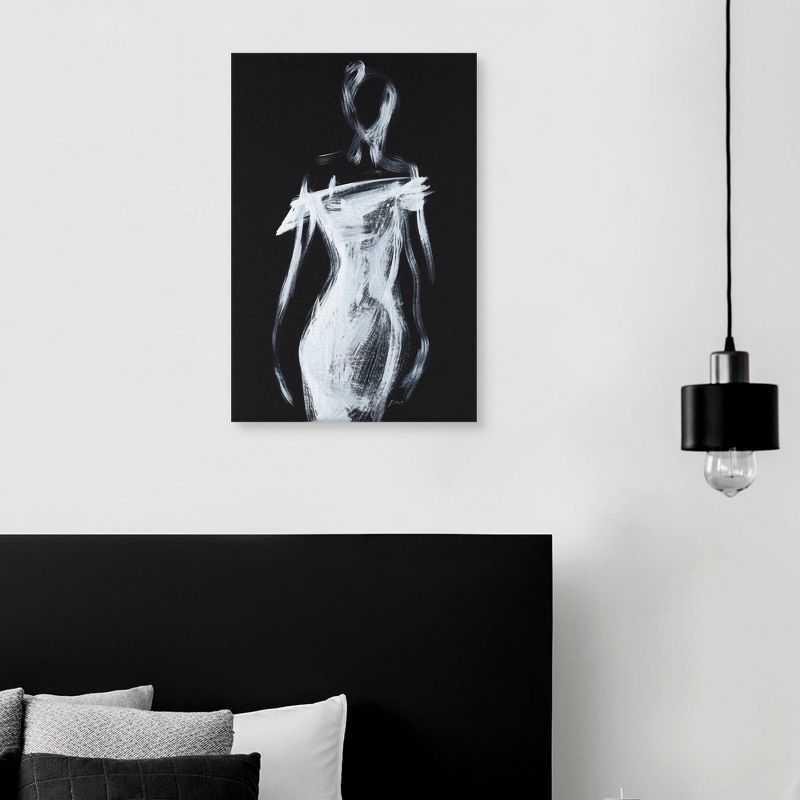 24" x 36" Fashion Silhouette by Shawn Mackey Unframed Wall Canvas - Masterpiece Art Gallery