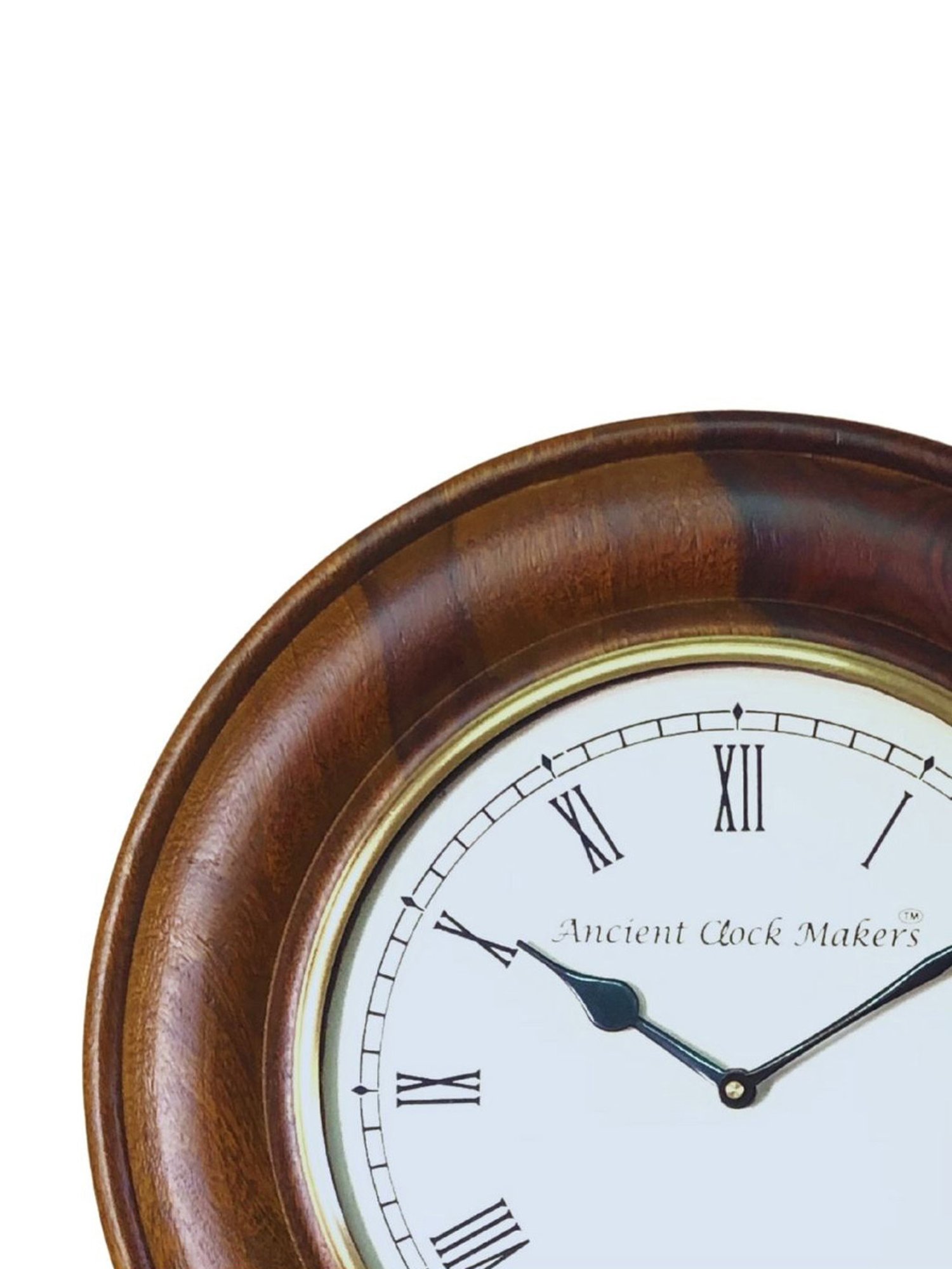 Braun Black Classic Large Analog Wall Clock With Silent Sweep Movement