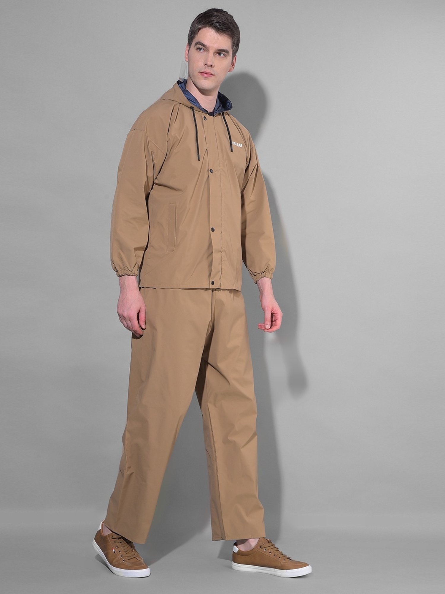 Wildcraft Red & Maroon Regular Fit Colour Block Rainwear Jacket