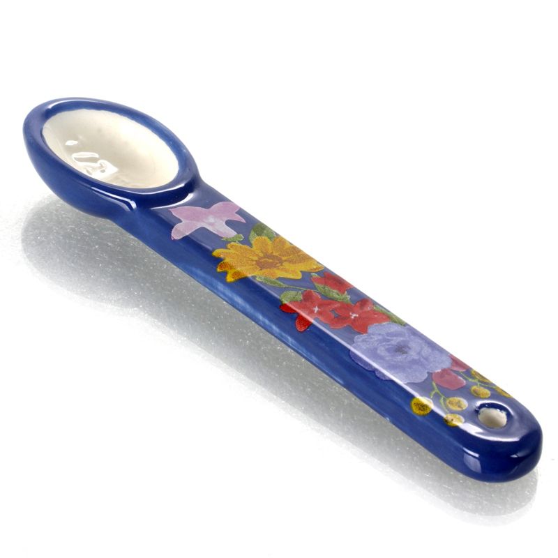 Gibson Urban Market Life On The Farm 4 Piece Durastone Figural Rooster Measuring Spoon Set