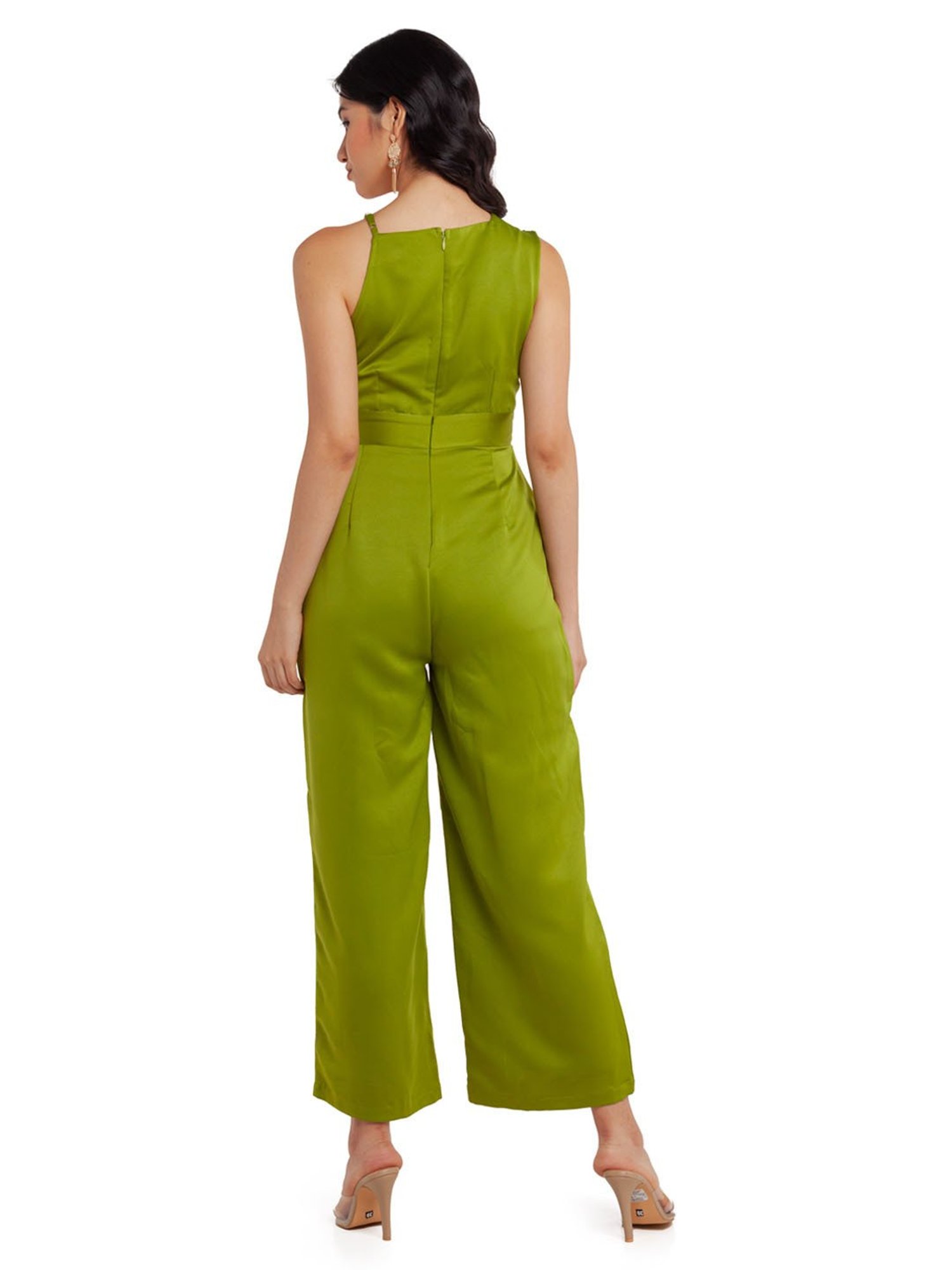 Zink London Green Full Length Jumpsuit