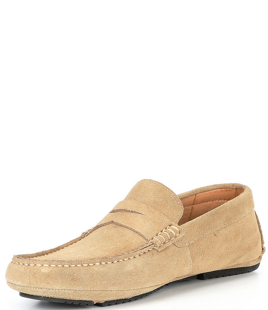 Flag LTD. Men's Morgan Suede Leather Penny Loafer Moccasins