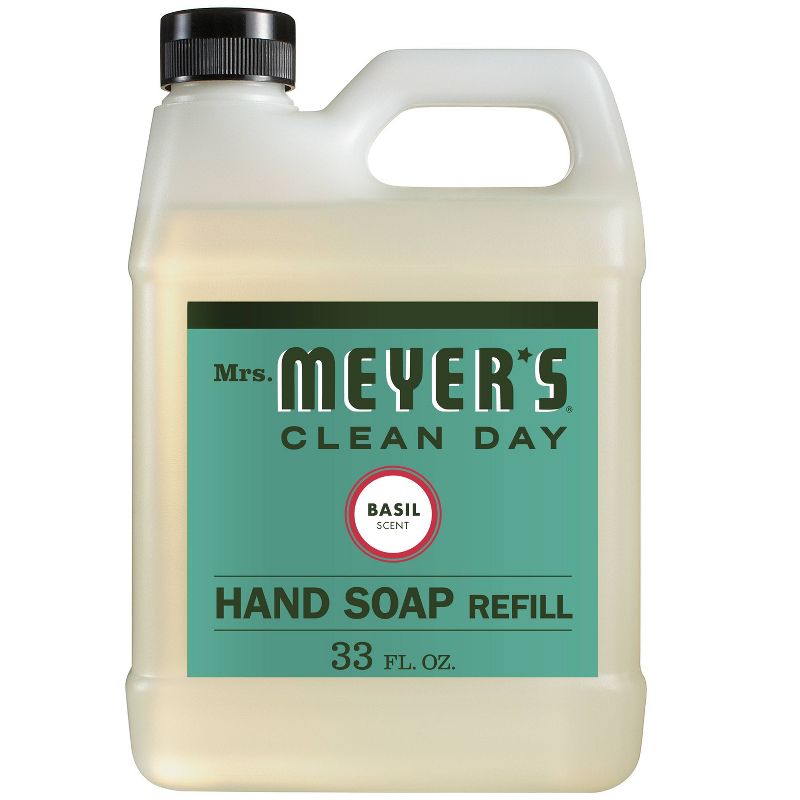 Mrs. Meyer's Basil Scented Liquid Hand Soap Refill - 33 fl oz