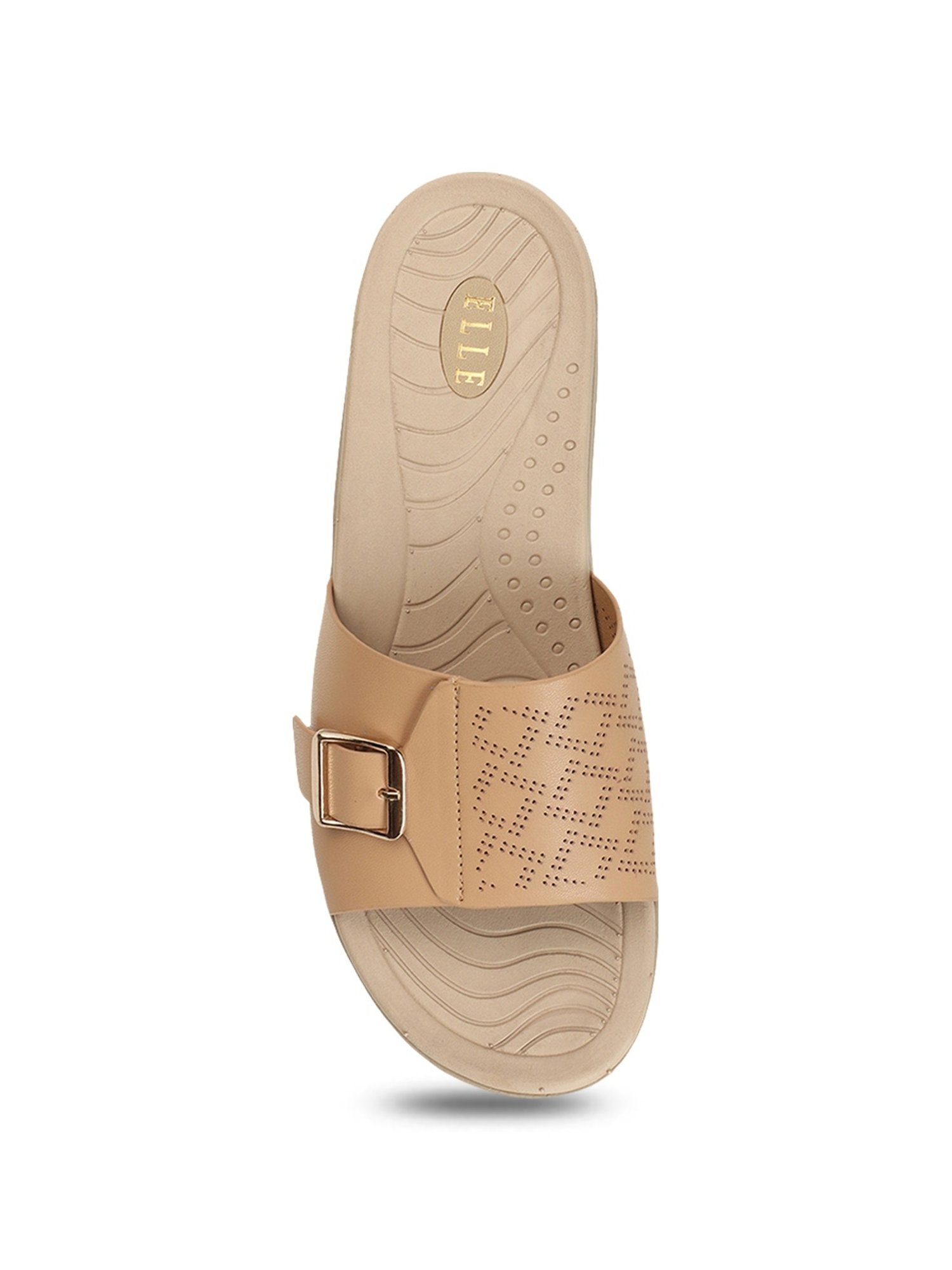 Elle Women's Beige Casual Sandals
