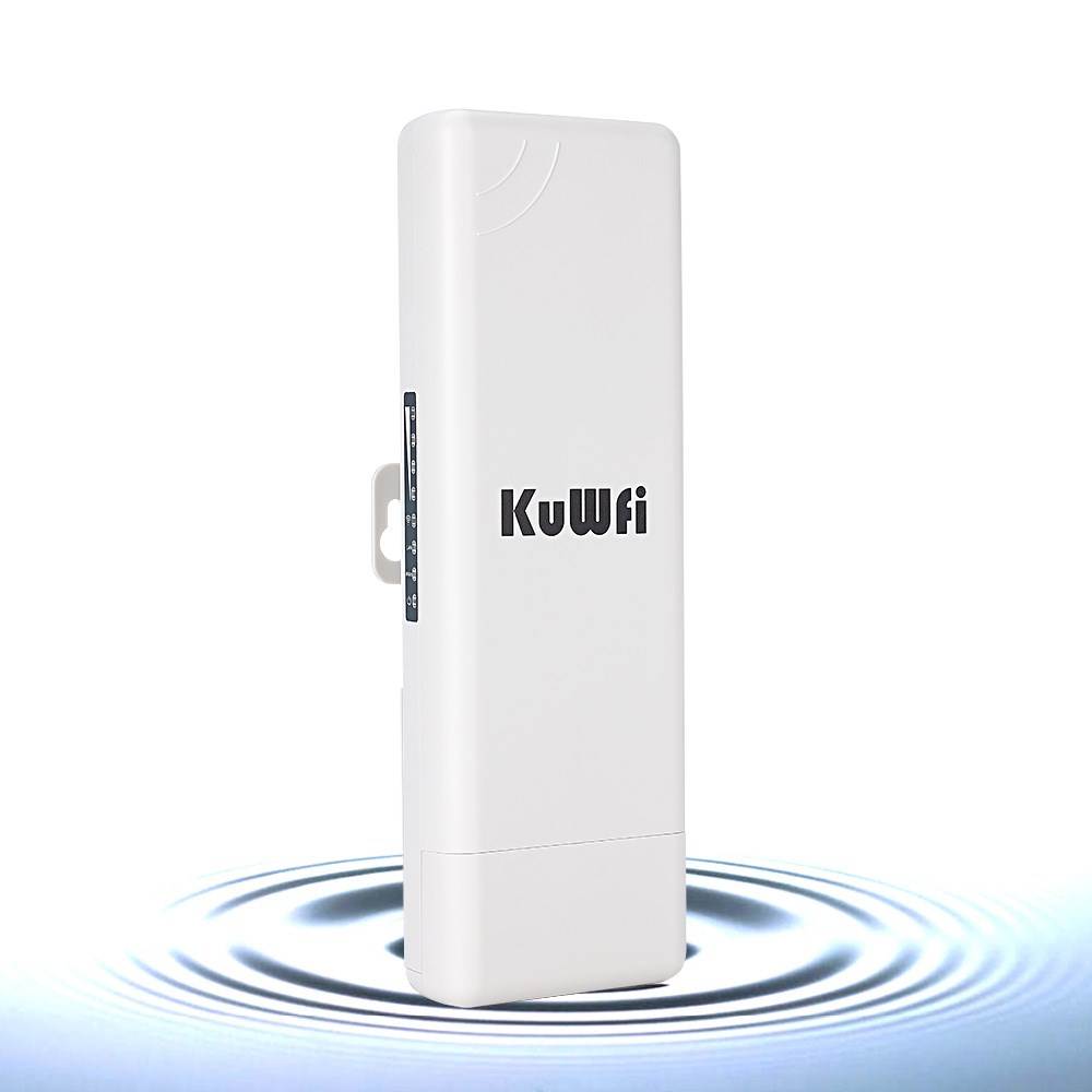 KuWfi CPE450 Wireless Long Range 2-3km 5.8Ghz 900Mbps Wireless Outdoor CPE wifi Bridge High Power Wireless Router Super WDS Wifi Reapter with 14dBi Antenna 24V POE support