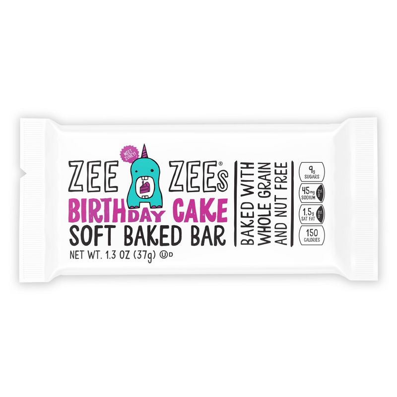 Zee Zees Birthday Cake Soft Baked Bar - 6ct/7.8oz