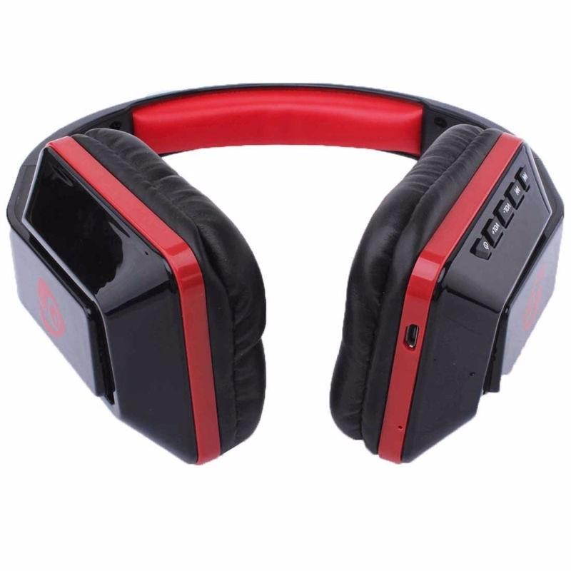 OVLENG MX111 Wireless Bluetooth Headphones Portable Earphone for iPhone Samsung Xiaomi Stereo Headset - Red