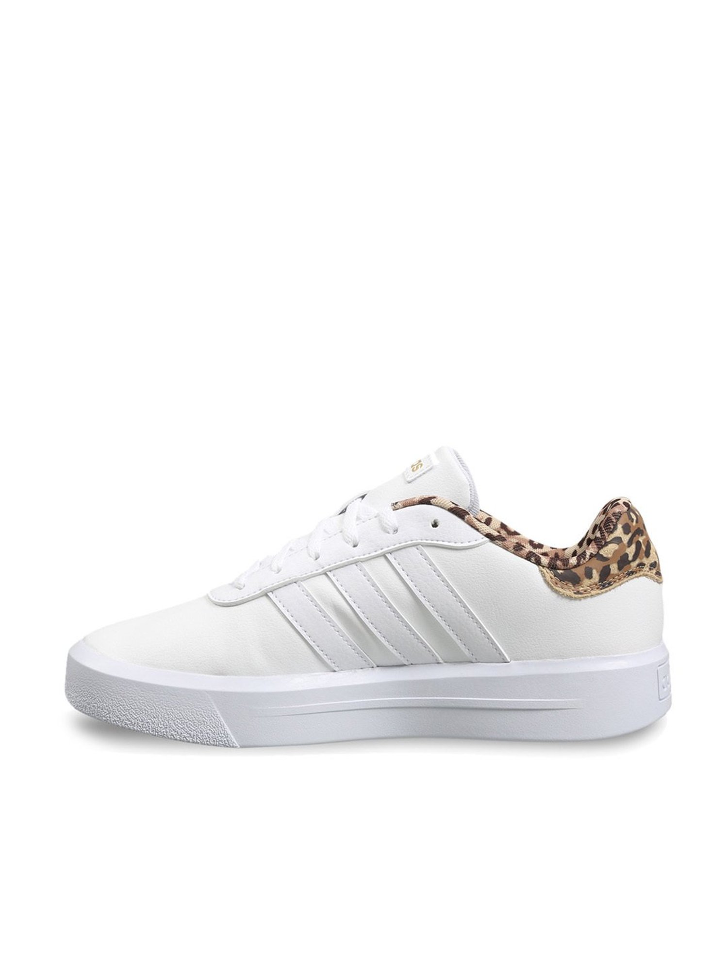 Adidas Women's COURT PLATFORM White Skateboarding Shoes