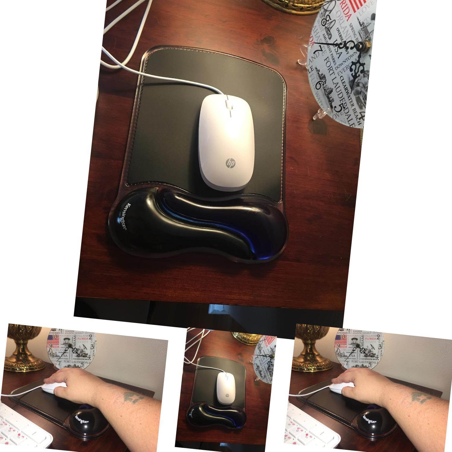 Kensington Duo Gel Mouse Pad with Wrist Rest - Blue (K62401AM) Blue Mouse Pad