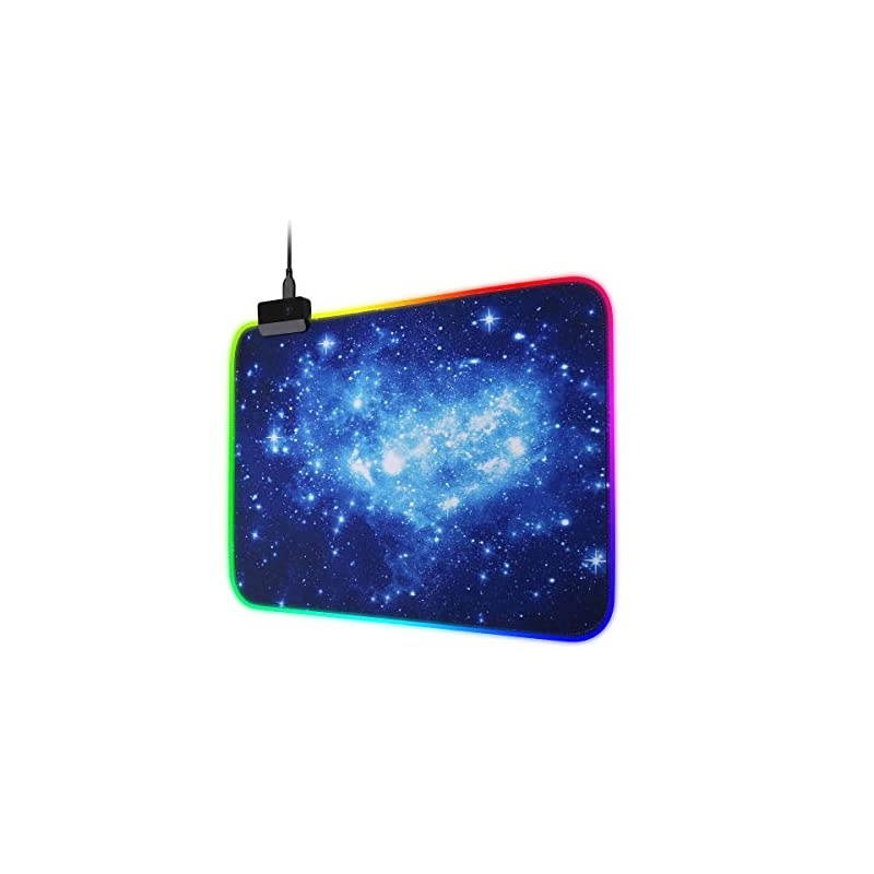 Pink Metal Mouse Pad-Office Gaming Hard Aluminum Mouse Mat, Dual-Use Waterproof Non-Slip Matte Metal/PU Mousepad for Laptop, Computer and PC Double Side Design by