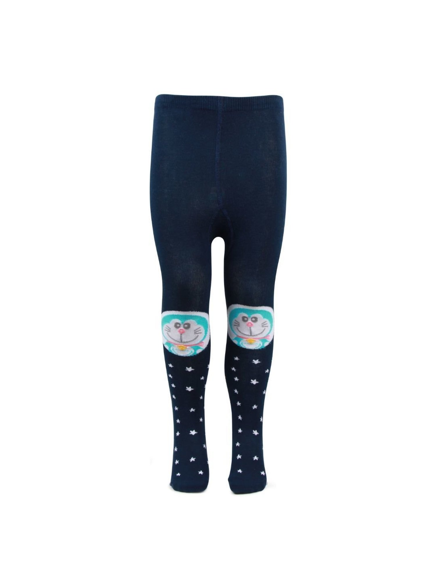 Bonjour Boys Dark Navy Doraemon Print Tights