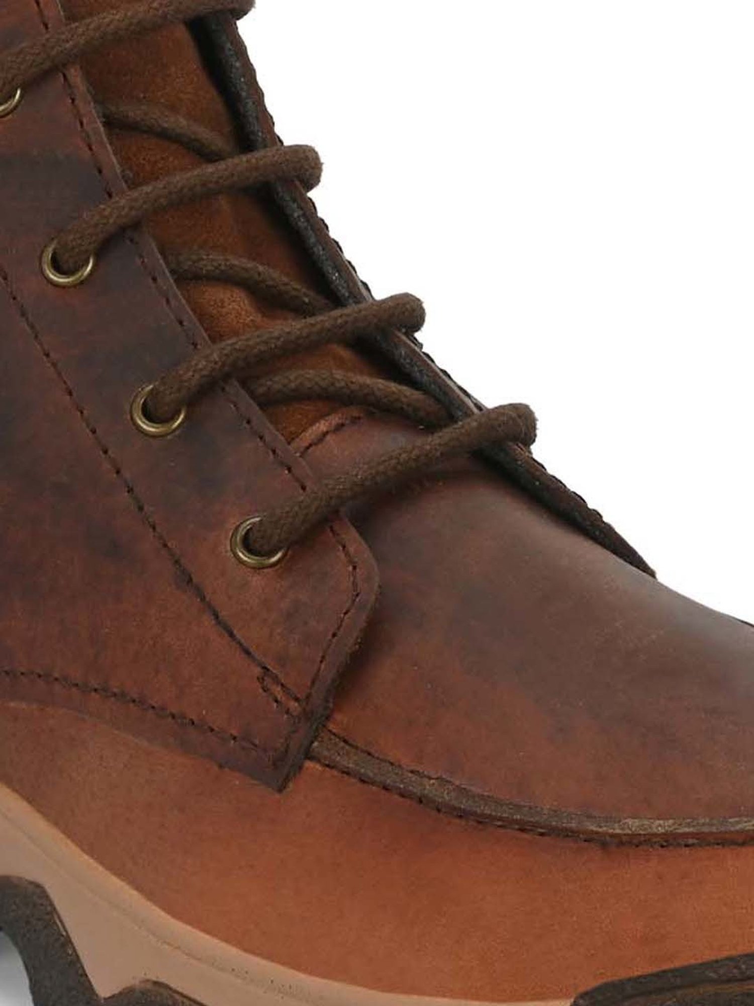 Carlo Romano Men's Brown Derby Boots