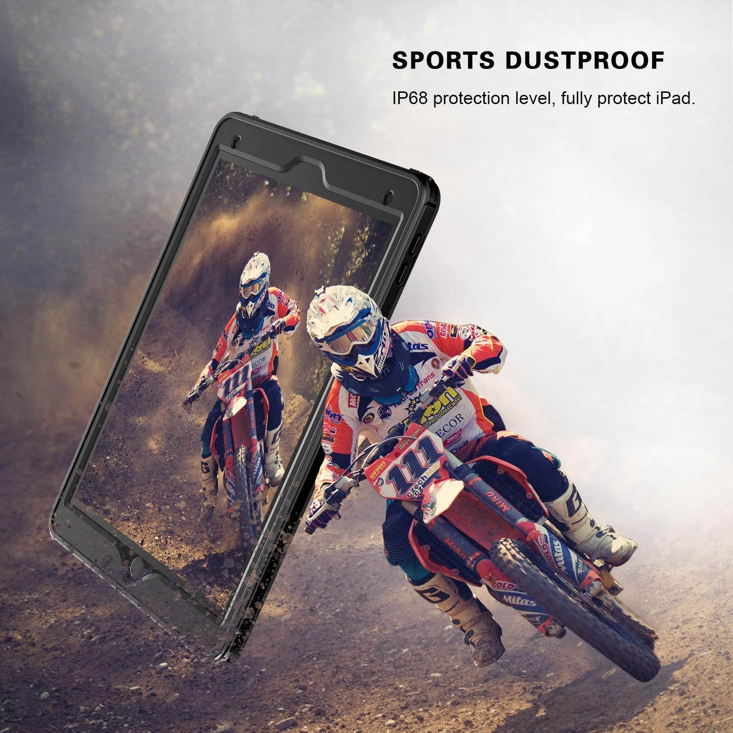 Waterproof Protective Case with Built-in Screen Protector ShockAbsorbing Bumper Dustproof Submersible FullBody Case for iPad 10.2