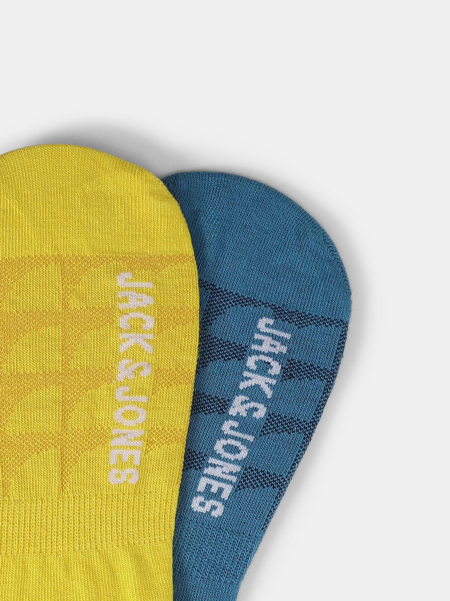 Jack & Jones Jacmax Footies Multicolor Cotton Solid Shoe Liner Socks - Pack of 2