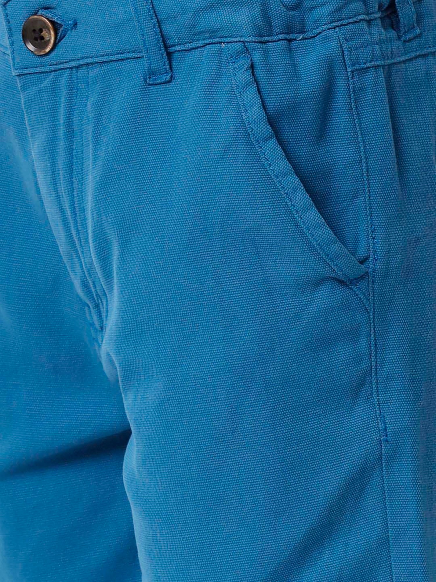 Kate & Oscar Kids Teal Blue Cotton Regular Fit Shorts