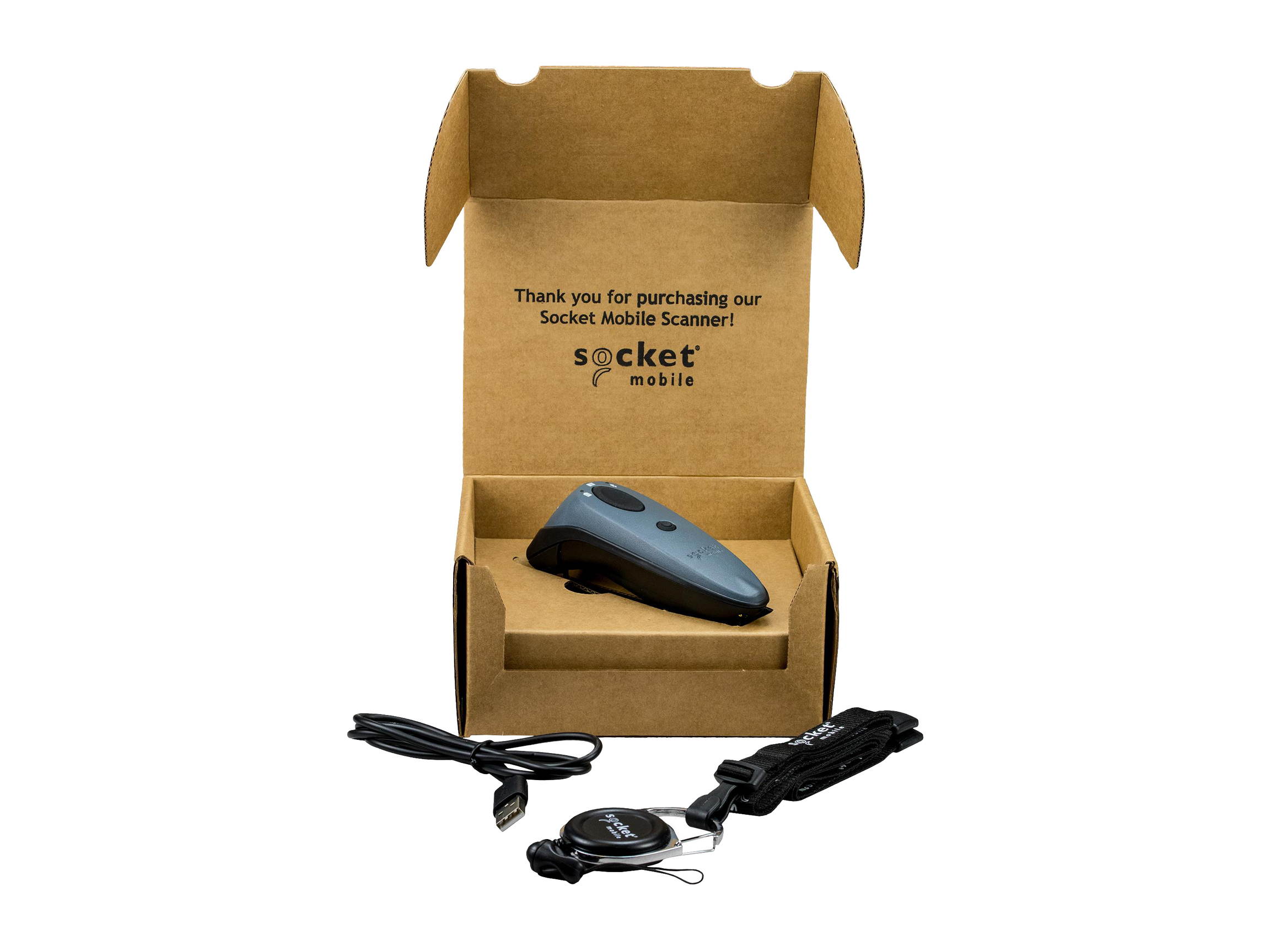 Socket Mobile DuraScan D760 1D/2D Omnidirectional Barcode Scanner and Passport Reader with Bluetooth, Utility Gray - CX3435-1890