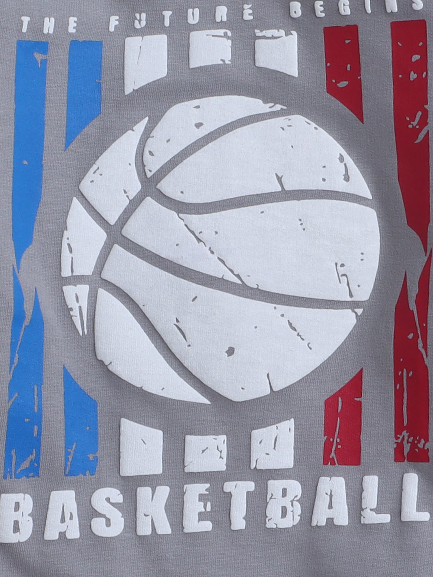 BUMZEE Grey Boys Full Sleeves Cotton Sweatshirt Age - 5-6 Years