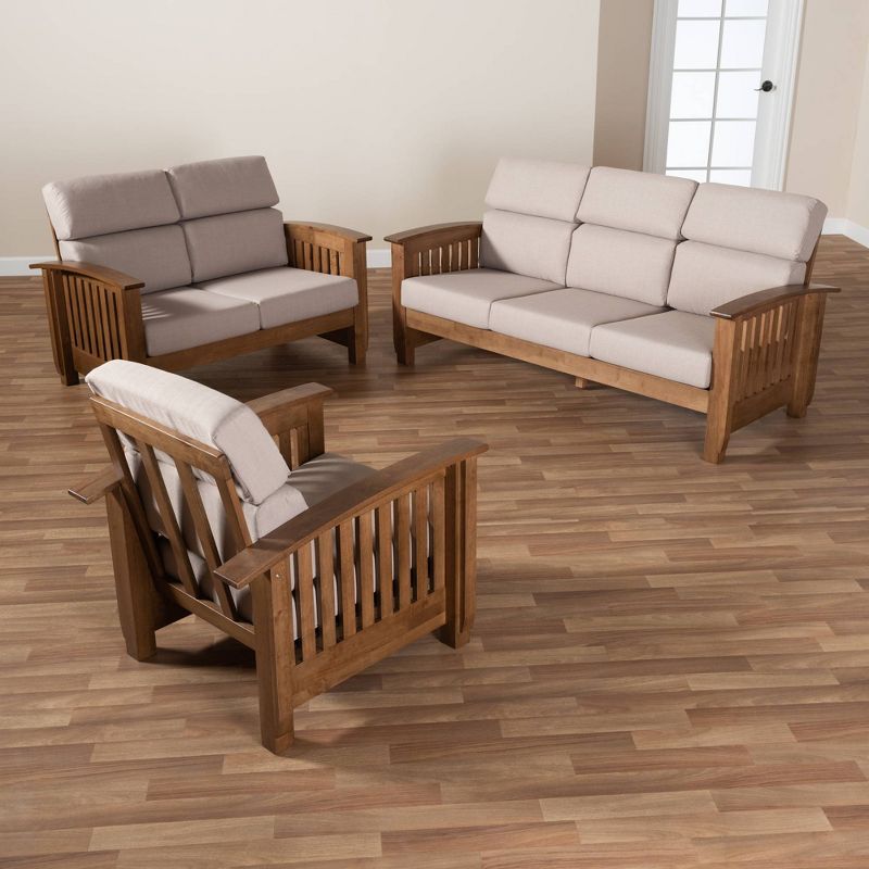 2pc Prospect Upholstered Fabric Armchair Set Azure - Modway