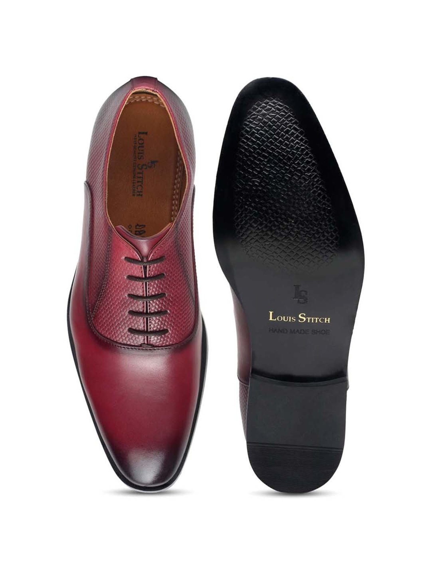Louis Stitch Men's Rosewood Oxford Shoes