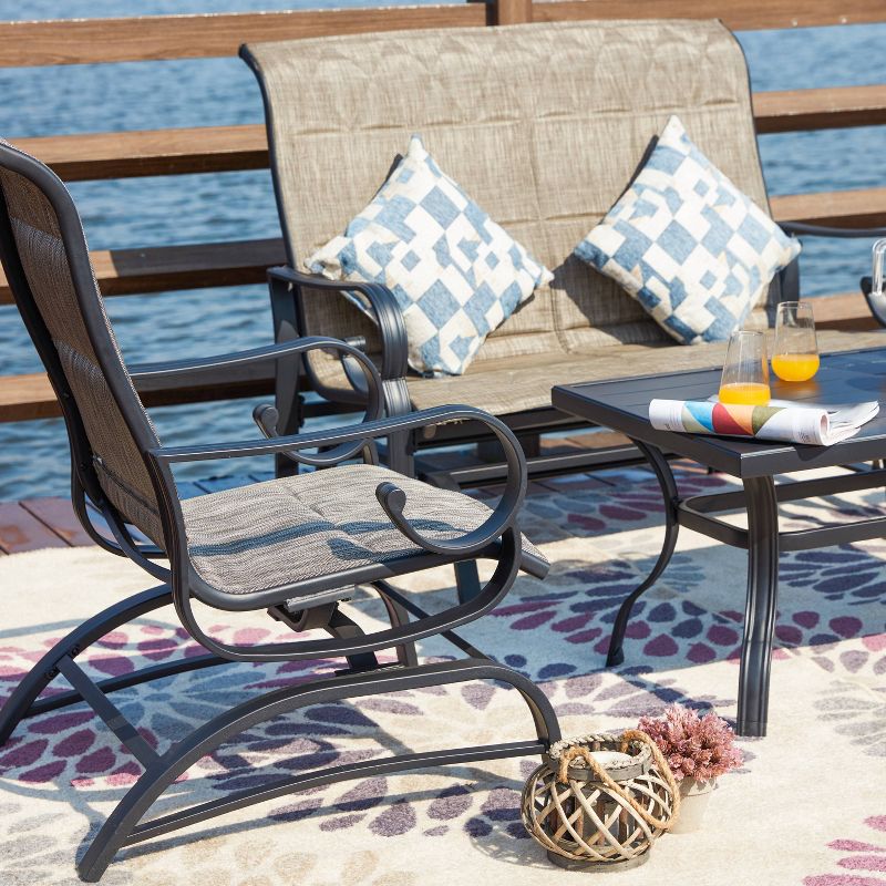 4pc Love seat Glider Patio Seating Set - Patio Festival