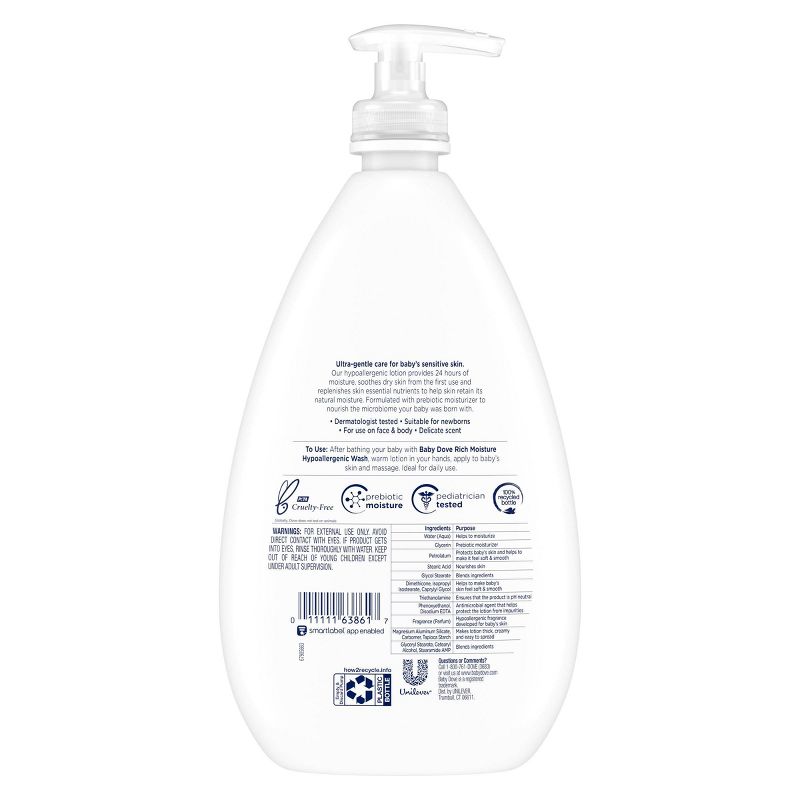 Baby Dove Rich Moisture Sensitive Skin Hypoallergenic Lotion - 20 fl oz