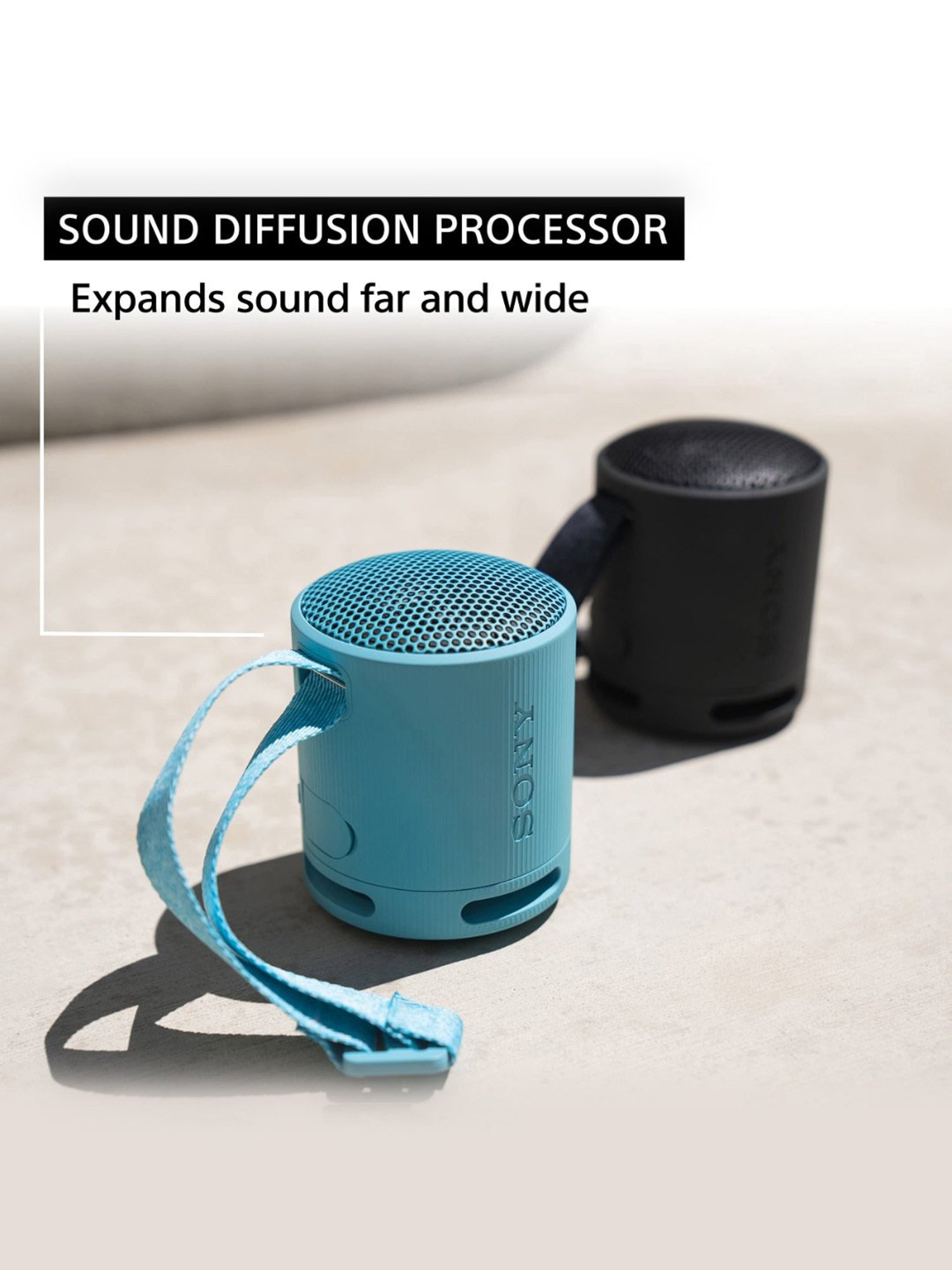 Sony SRS-XB100 Wireless Bluetooth Portable Travel Speaker with IP67 Waterproof & Dustproof (Grey)