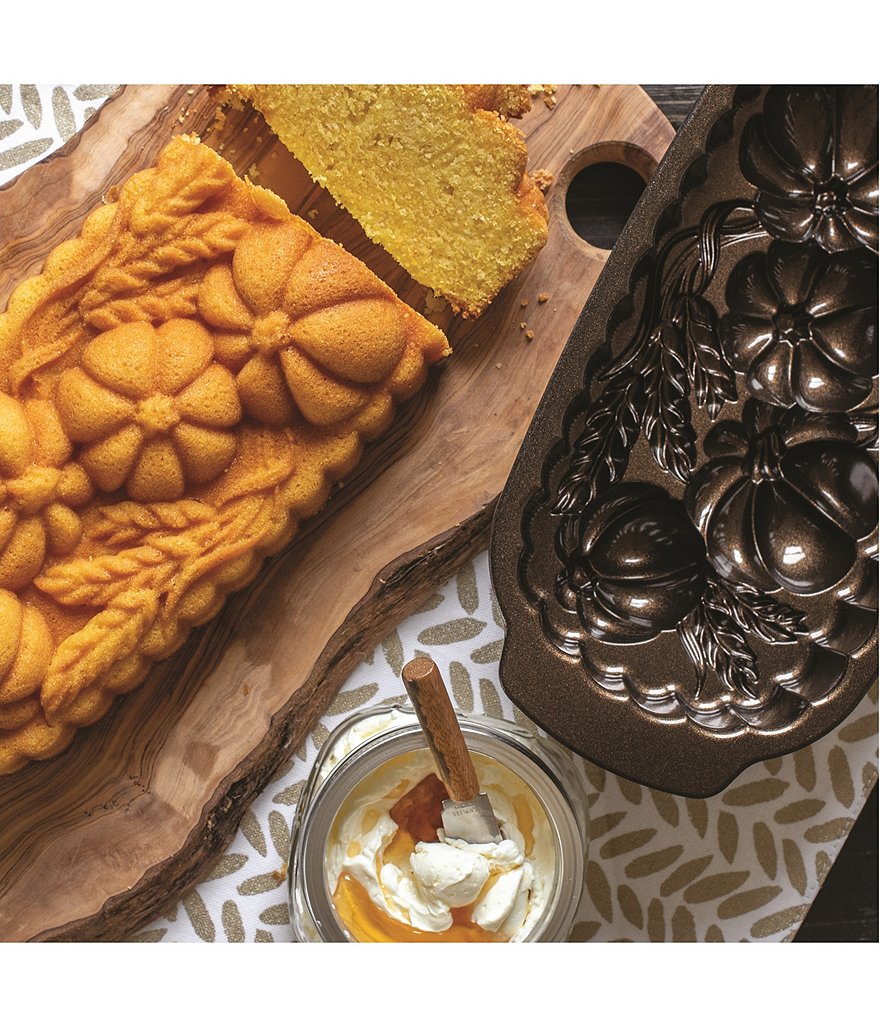 Nordic Ware Wheat & Pumpkin Bronze Loaf Pan