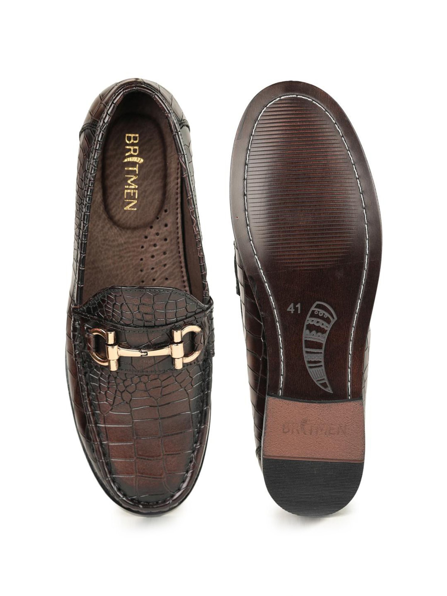 Britmen Men's Brown Casual Loafers