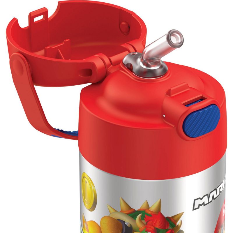 Thermos Mario Kart 12oz FUNtainer Water Bottle with Bail Handle - Red