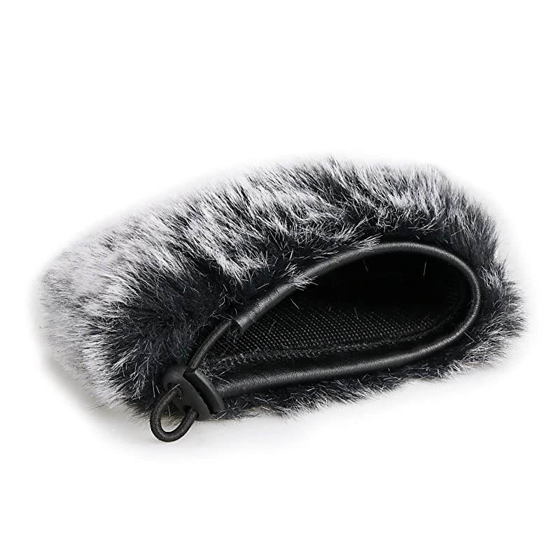 Furry Windscreen Wind Shield Mic Windshield Muff Fur Custom Fit for Shure MV5 Condenser