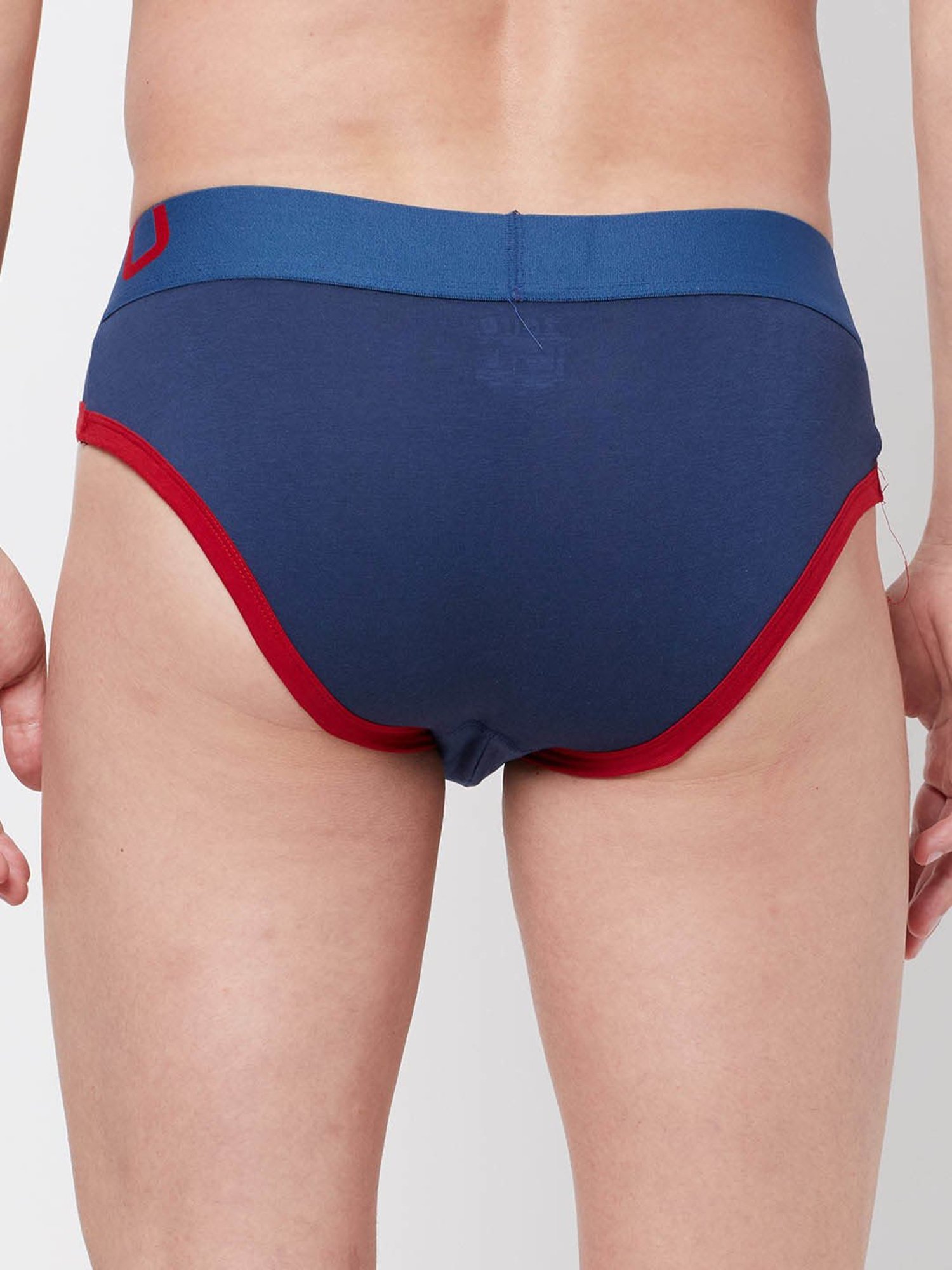 Zoiro Legion Blue & Directory Blue Regular Fit Briefs - Pack Of 2