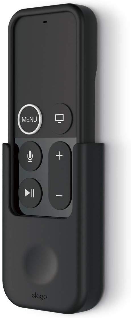 elago Apple TV Remote Holder Mount - [Gel Pad or Screw Options][Keeps It Secure][Cable Management] - Compatible with Apple TV Remote 4K / 4th Generation