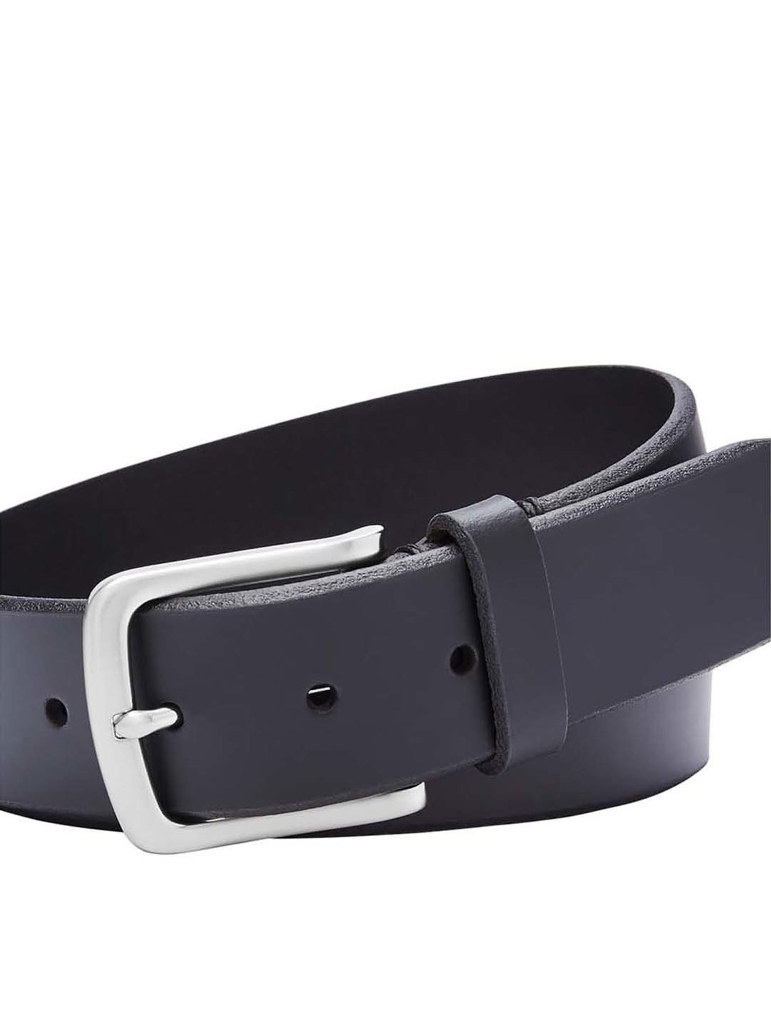 Fossil Teague Black Leather Casual Belt For Men