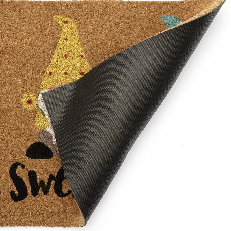Lakeside Novelty Themed Coir Doormats for Outdoors - Home Sweet Gnome