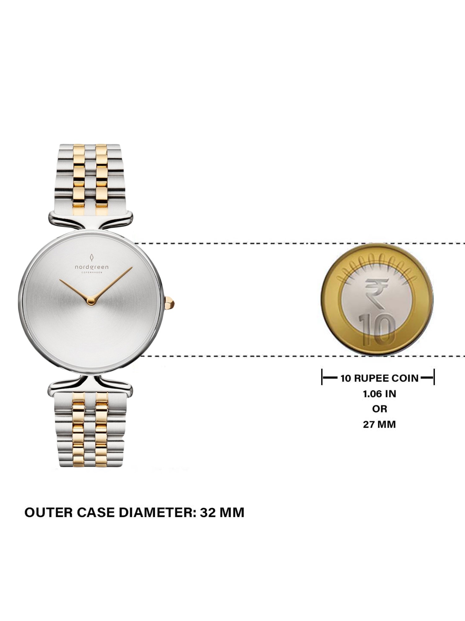 Nordgreen UN32SI5LSGBMMG Unika Analog Watch for Women