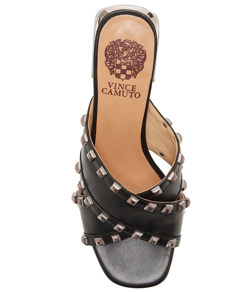 Vince Camuto Nadonie Studded Leather Criss-Cross Dress Sandals