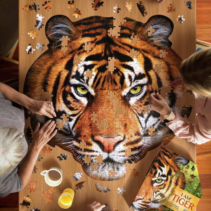Madd Capp Games I AM Tiger 550 Piece Animal Head-Shaped Jigsaw Puzzle