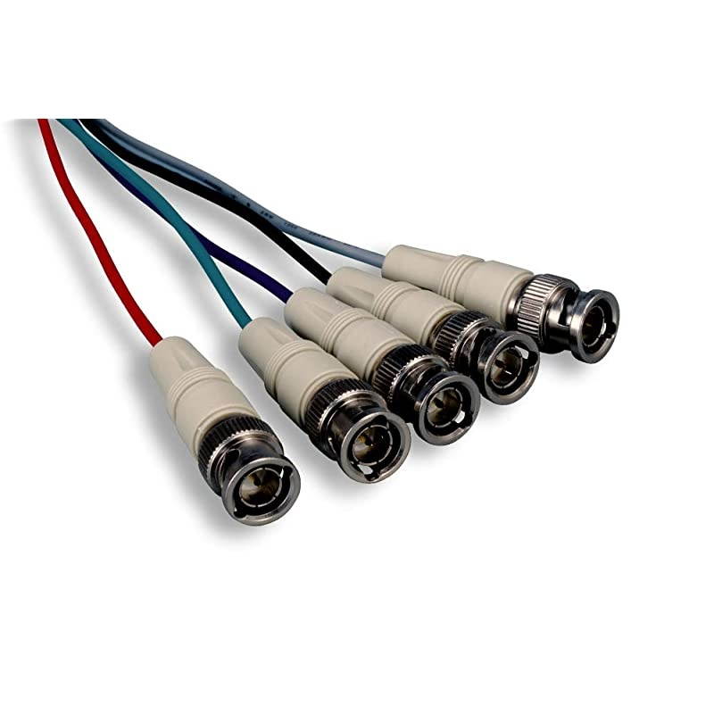 ZCQQF5MM10 Premium Component Video Cable 5 BNC Male 10 28 AWG OD 85mm 75 Ohm