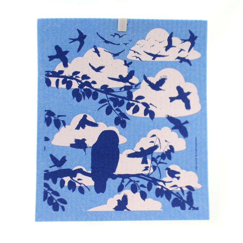 Swedish Dish Cloth 8.0" Bird Flocks Premier Cloth Kitchen  -  Dish Cloth