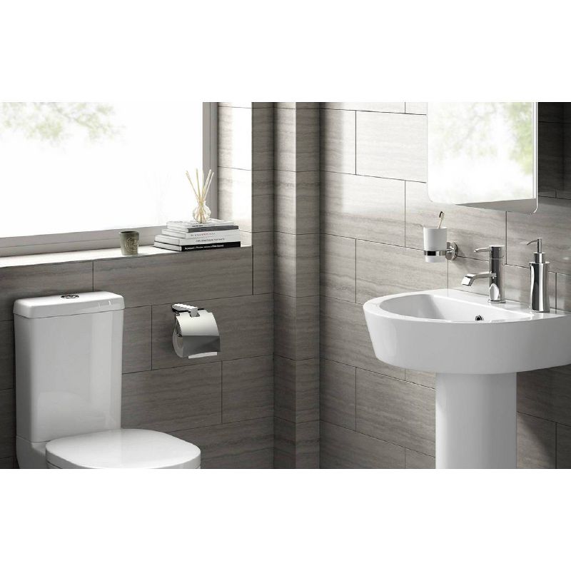 5.67" Brass Constructed Rust Resistant Toilet Paper Holder Chrome - American Imaginations