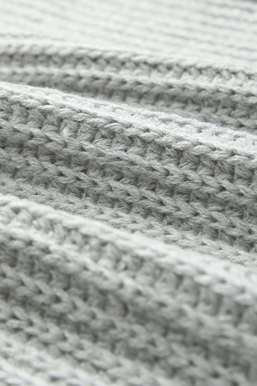 Yellow Drop Shoulder Henley Pullover Sweater With Slits