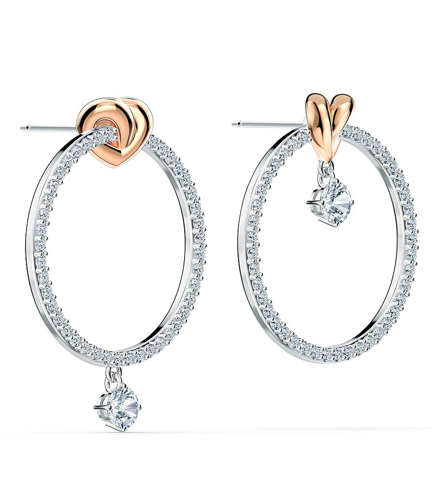 Swarovski Lifelong Heart Hoop Pierced Earrings